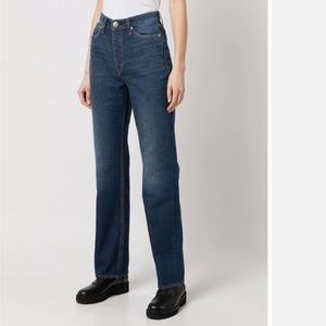 NEW rag & bone Alex High-Rise Straight Jeans - Stowe